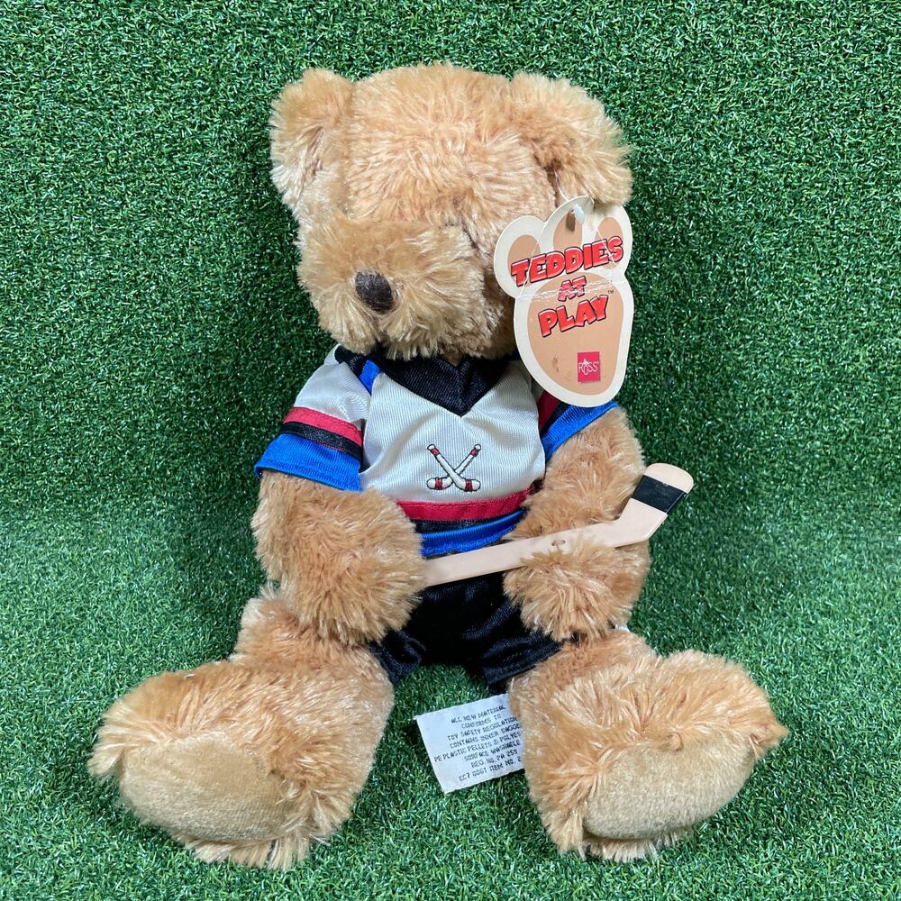 Russ Teddy at Play Pucks Sports Bear Stuffed Toy